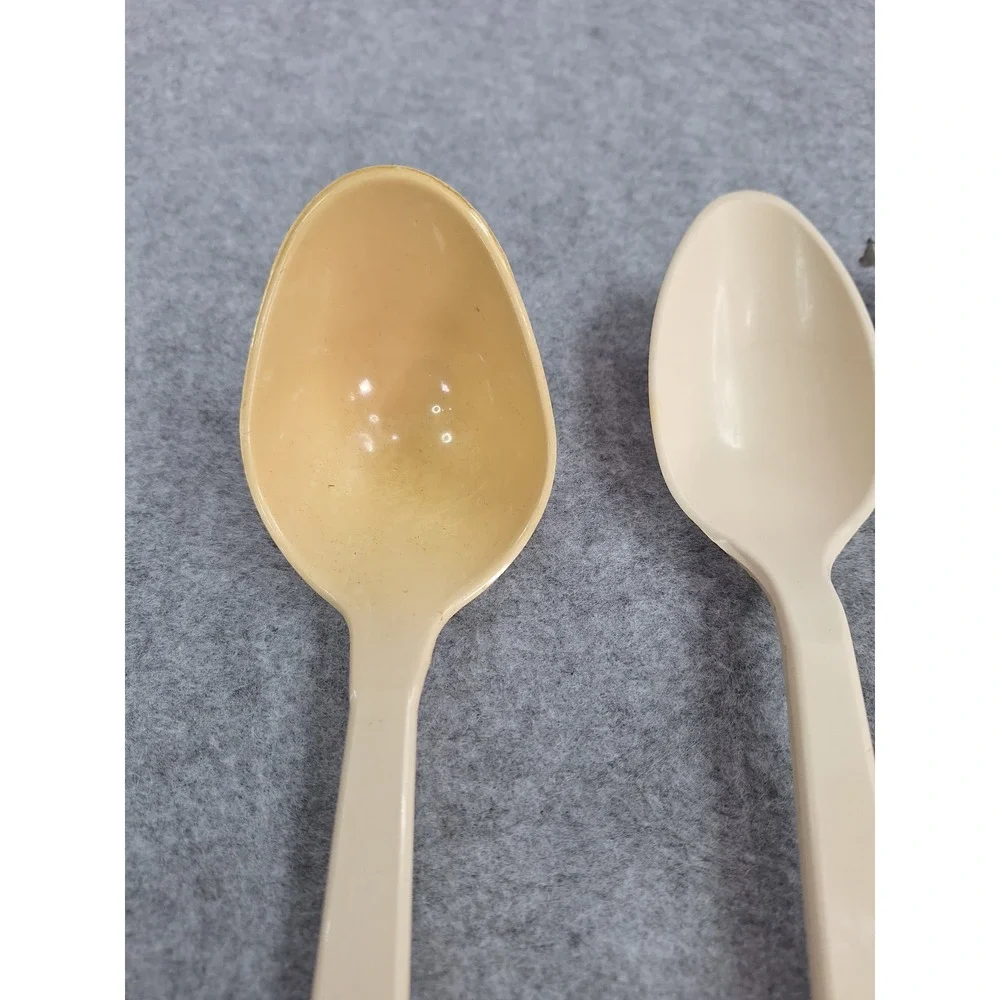 Tailor Made Products Beige Plastic Ladle Spoon Set of 2 Serving Kitchen‎ Camping